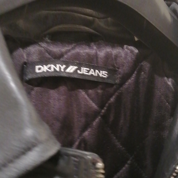 DKNY JEANS Leather Jacket - Picture 2 of 7